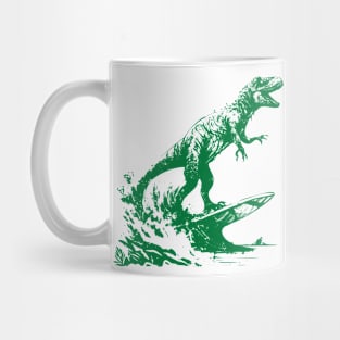 Dinosaur Surfing in Style Mug